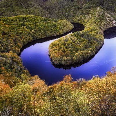panorama méandre queuille automne