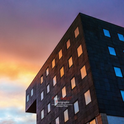 photo architecture sunset