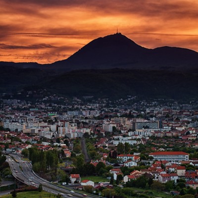 Sunset puy de dome