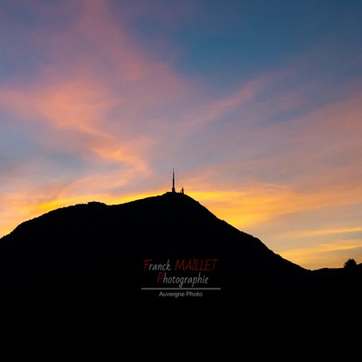 sunset puy de dome