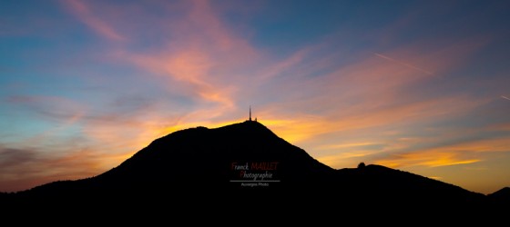 sunset puy de dome