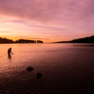 Le pêcheur du Servières au lever du soleil - © Franck MAILLET