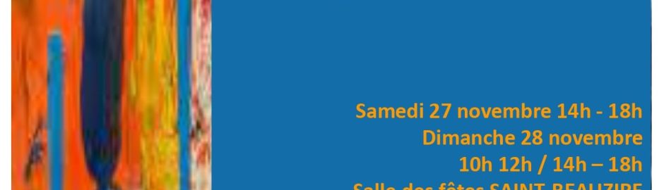 Affiche exposition art Saint Beauzire 2021