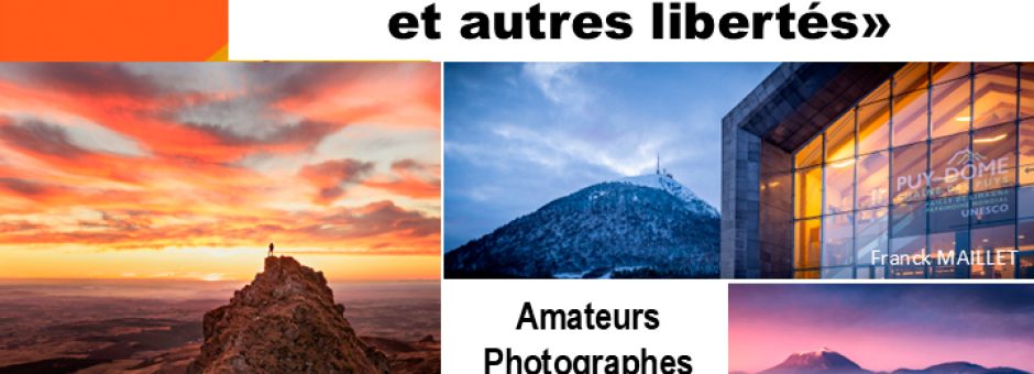 Affiche de l'exposition des APCA aux martres de veyre du 11 au 26 avril 2026 sur le thème auvergne au crépuscule